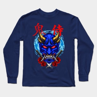 Oni Mask Illustration 02 Long Sleeve T-Shirt